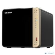 Сетевое хранилище без дисков/ SMB QNAPTS-464-8G NAS 4 HDD trays, 4-core Intel Celeron N5105/N5095 2.0-2.9 GHz, 8 GB RAM (1 x 8 GB) up to 16 GB (2 x 8GB), 2x2.5 Gigabit Ethernet , 2xUSB 3.2 Gen 2 (10Gb Товар под заказ