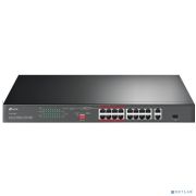 TP-Link TL-SL1218P Коммутатор с 16 портами PoE+ 10/100 Мбит/с, гигабитным портом RJ45 и комбинированным портом RJ45/SFP Товар под заказ