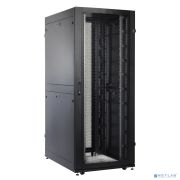 ЦМО Шкаф серверный ПРОФ напольный 42U (800x1200) дверь перфор., задние двойные перфор., черный, в сборе (ШТК-СП-42.8.12-48АА-9005) (1 коробка) Товар под заказ