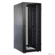 ЦМО Шкаф серверный ПРОФ напольный 48U (800x1000) дверь перфор., задние двойные перфор., черный, в сборе (ШТК-СП-48.8.10-48АА-9005) Товар под заказ