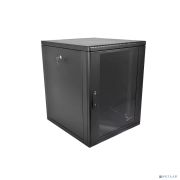 ЦМО Шкаф телекоммуникационный настенный разборный 12U (600 x 520) съемные стенки, дверь стекло, цвет черный (ШРН-М-12.500-9005) Товар под заказ