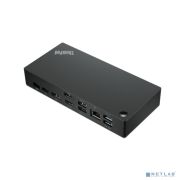 Lenovo [40AY0090EU] ThinkPad Universal USB-C Dock  2x DP 1.4, 1x HDMI 2.0, 3x USB 3.1, 2x USB 2.0, 1x USB-C, 1x RJ-45, 1x Combo Audio Jack 3.5mm Товар под заказ