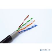 5bites Кабель US5505-305CPE витая пара UTP/SOLID/5E/24AWG/COPPER/PVC+PE/BLACK/OUTDOOR/DRUM/305M Товар под заказ