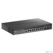 D-Link DXS-1210-10TS/B1A PROJ Настраиваемый L2+ коммутатор с 8 портами 10GBase-T и 2 портами 10GBase-X SFP+ Товар под заказ