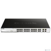 D-Link DGS-1210-28P/FL1A Управляемый L2 коммутатор с 24 портами 10/100/1000Base-T и 4 комбо-портами 100/1000Base-T/SFP (24 порта PoE 802.3af/at, РоЕ-бюджет 193 Вт) Товар под заказ