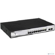 D-Link DGS-1210-10P/ME/A1A Управляемый L2 коммутатор с 8 портами 10/100/1000Base-T и 2 портами 1000Base-X SFP (8 портов PoE 802.3af/at, PoE-бюджет 78 Вт) Товар под заказ