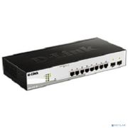 D-Link DGS-1210-10/F1A Настраиваемый L2 коммутатор с 8 портами 10/100/1000Base-T и 2 портами 1000Base-X SFP Товар под заказ