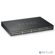 ZYXEL GS192048HPV2-EU0101F Гибридный Smart PoE+ коммутатор NebulaFlex GS1920-48HPv2, 44xGE PoE+, 4xCombo (SFP/RJ-45 PoE+), 2xSFP, бюджет PoE 375 Вт, автономное/облачное управление Товар под заказ