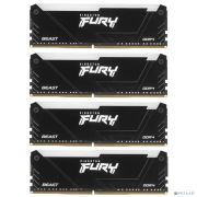 Kingston DDR4 32Gb 4x8GB 3200MHz KF432C16BB2AK4/32 Fury Beast RGB RTL Gaming PC4-25600 CL16 DIMM 288-pin 1.35В dual rank с радиатором Ret Товар под заказ
