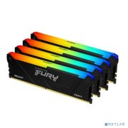 Kingston DDR4 64GB 3200MHz DDR4 CL16 DIMM (Kit of 4) 1Gx8 FURY Beast RGB Товар под заказ