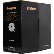 Exegate EX281813RUS Кабель Exegate UTP4-C6-CU-S23-IN-PVC-GY-305 UTP 4 пары кат.6 медь, 23AWG, бухта 305м, серый PVC Товар под заказ