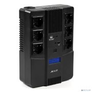 ИБП Бастион SKAT-UPS 800-AID-IN-1x9 {Line-interactive, 800/480Вт, LCD-дисплей, USB/ RJ-45, АКБ 1х 9Ач, сверху ЕВРО 3+3, МПТ} (8935) Товар под заказ