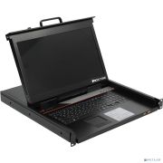 ProCase E1708HD Консоль однорельсовая , КВМ 8 порт, LCD 17'', single rail console KVM 8 port, LCD D-Sub, USB, разрешение 1920*1080, 8 кабелей Товар под заказ