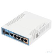 MikroTik RB962UiGS-5HacT2HnT Беспроводной маршрутизатор hAP ac 2.4+5ГГц, 802.11a/b/g/n/ac, 5x Ethernet 1G, 1x SFP Товар под заказ