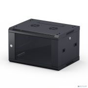 NEOMAX Шкаф телекоммуникационный   настенный 9U (600х450), стеклянная дверь, замок-ключ (3 шт), разборный, цвет черный (1 коробка)[NCB-WM9U-6045GK3-100-BK] Товар под заказ