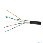 Cablexpert [UPC-5051E-SO-OUTR] Кабель UTP5e, 4 пары, 0.51 мм, медь, однож., 305 м, outdoor с тросом, Fluke Test, черный Товар под заказ
