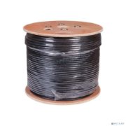 Rexant (01-1204-R) Кабель витая пара F/UTP, CAT 5е, PE, 10PR, 24AWG, OUTDOOR, SOLID, черный, 305м Товар под заказ