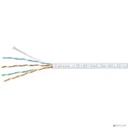 Cabeus UTP-4P-Cat.5e-SOLID-LSZH-WH Кабель витая пара UTP (U/UTP), категория 5e, 4 пары (24 AWG), одножильный, белый, LSZH, нг(А)-HF, (305 м) Товар под заказ