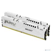 Kingston 64GB 5200MT/s DDR5 CL40 DIMM (Kit of 2) FURY Beast White XMP KF552C40BWK2-64 Товар под заказ