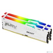 Kingston 64GB 5600MT/s DDR5 CL36 DIMM (Kit of 2) FURY Beast White RGB EXPO KF556C36BWEAK2-64 Товар под заказ