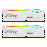 Kingston 32GB 5600MT/s DDR5 CL40 DIMM (Kit of 2) FURY Beast White RGB XMP KF556C40BWAK2-32 Товар под заказ