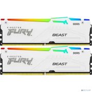 Kingston 64GB 5600MT/s DDR5 CL40 DIMM (Kit of 2) FURY Beast White RGB XMP KF556C40BWAK2-64 Товар под заказ