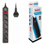 Фильтр сетевой BURO 600SH-3-B 3м (6 розеток) черный