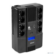 ИБП Бастион SKAT-UPS 800-AID-IN-1x9-8 {Line-interactive, 800/480Вт, LCD-дисплей, USB/ RJ-45, АКБ 1х 9Ач, сверху ЕВРО 4+4, МПТ} (8933) Товар под заказ