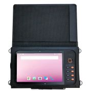 Чехол для планшета Urovo P8100 из нат. кожи, рамка вокруг экрана, крышка на магнитах, 4 кольца для ремней, наплеч. ремень 40 мм, рег. длина до 1600 мм